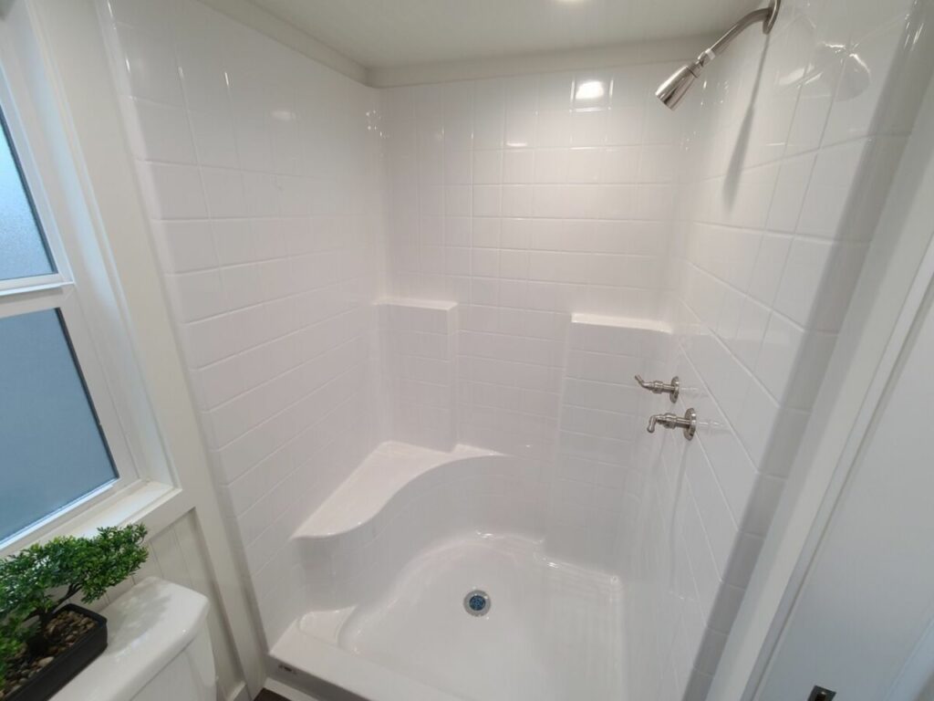 Bathroom of Mt Bachelor tiny house by Tiny Mountain House