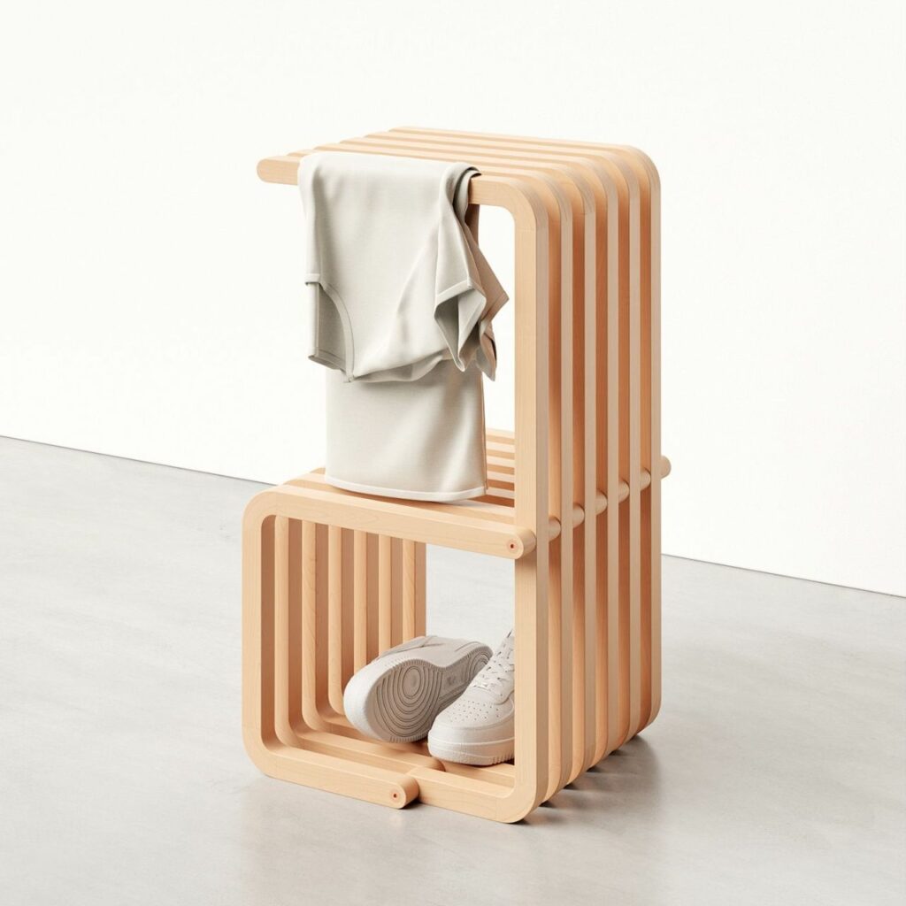 Proust Side Table by Joao Teixeira Doubles as Storage Rack