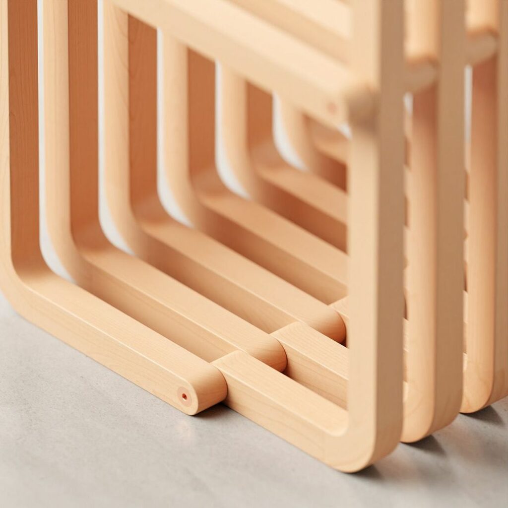 Proust Side Table by Joao Teixeira Doubles as Storage Rack