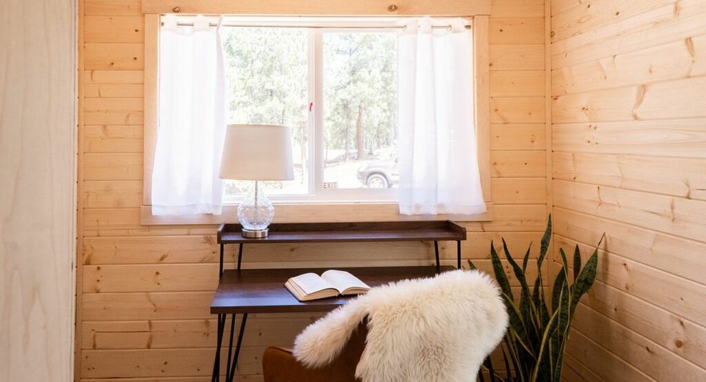 Flex room of Roanoke tiny house