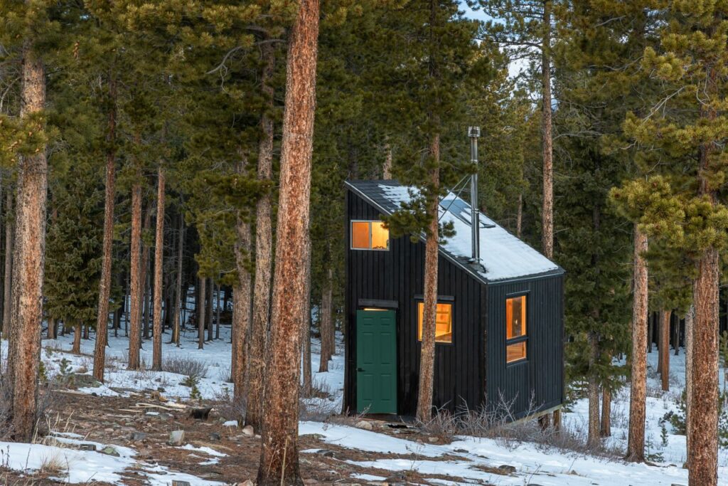 Solar-Panels-on-Magnolia-Net-Zero-Carbon-Tiny-Cabin-by-Michael-Quirk