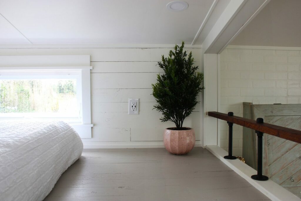 Spacious loft bedroom