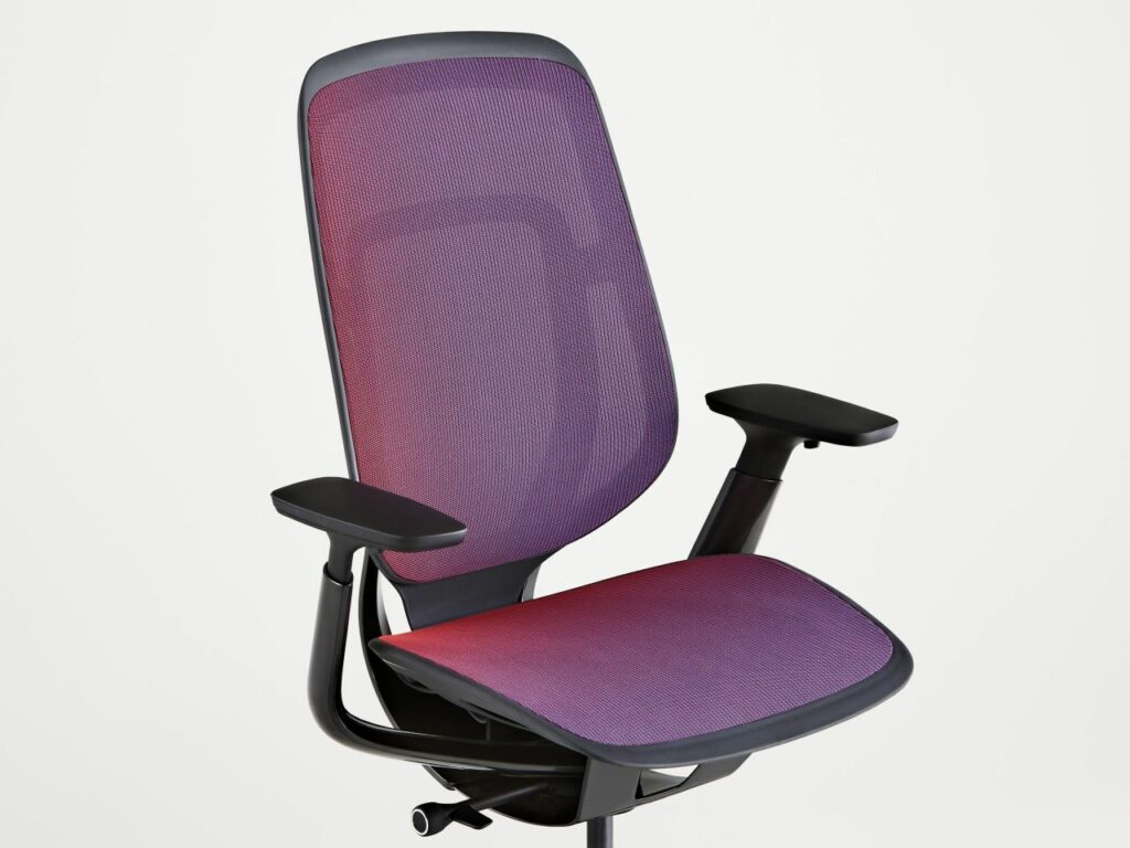 Steelcase Karman Ergonomic Mesh Office Chair Responds to Body Movements