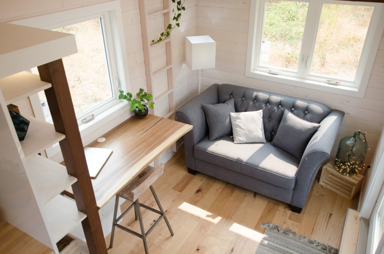 Fresh Look at Stellar Jay Is Minimalist Tiny House With Skylight That Opens