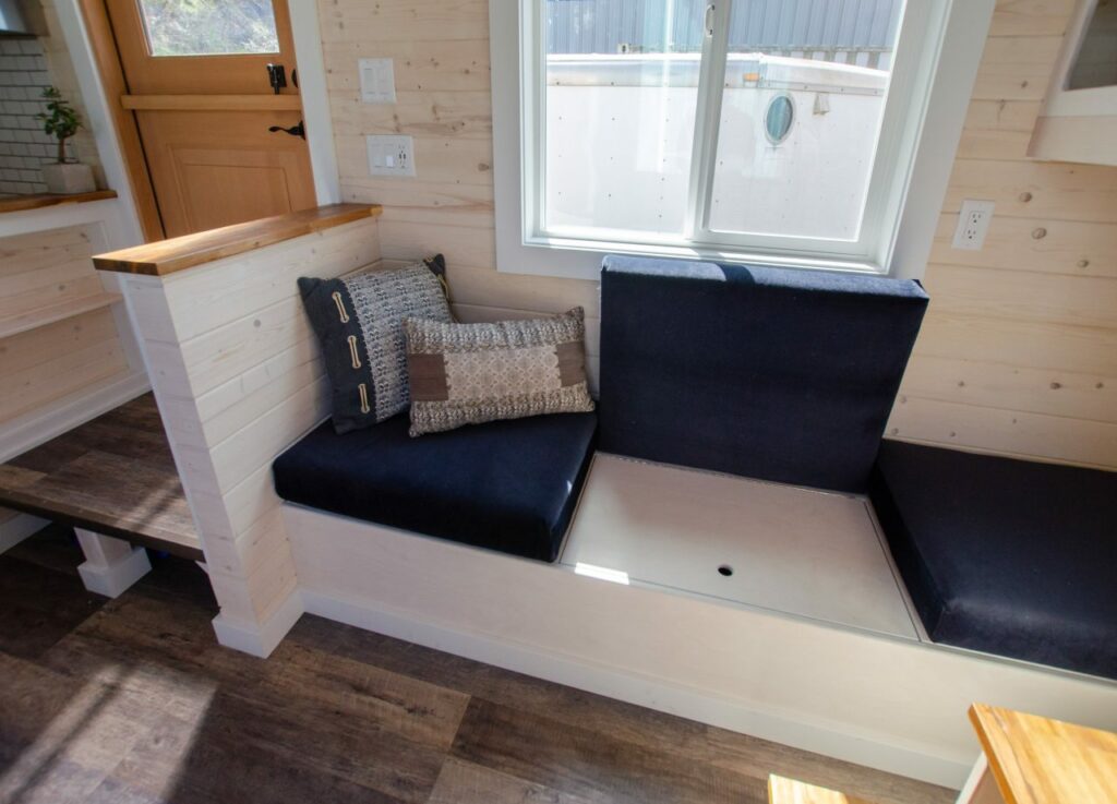 Storage integrated seating