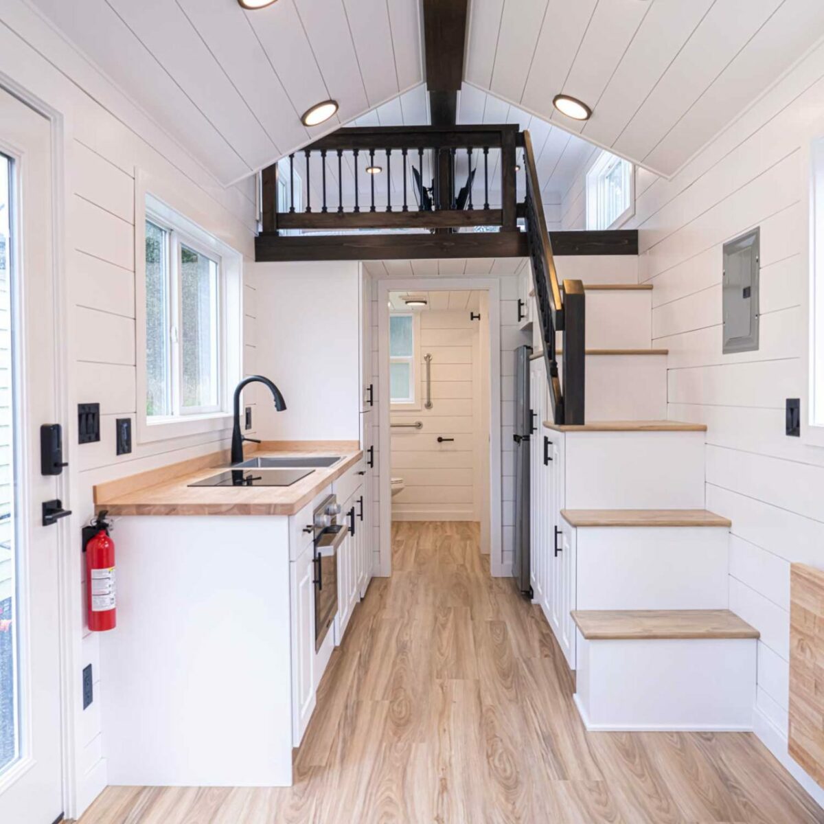 The Heritage Tiny House is Sui Generis With Split Loft Design