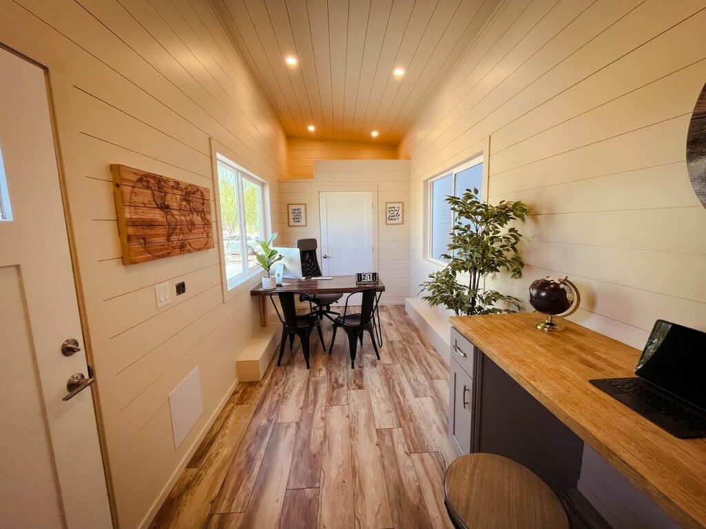 The Office tiny home by Uncharted Tiny Homes