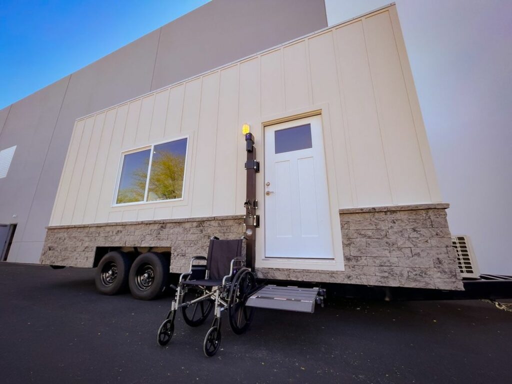 The Office tiny home by Uncharted Tiny Homes