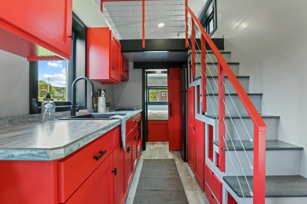 Rocket tiny house has a gorgeous kitchen