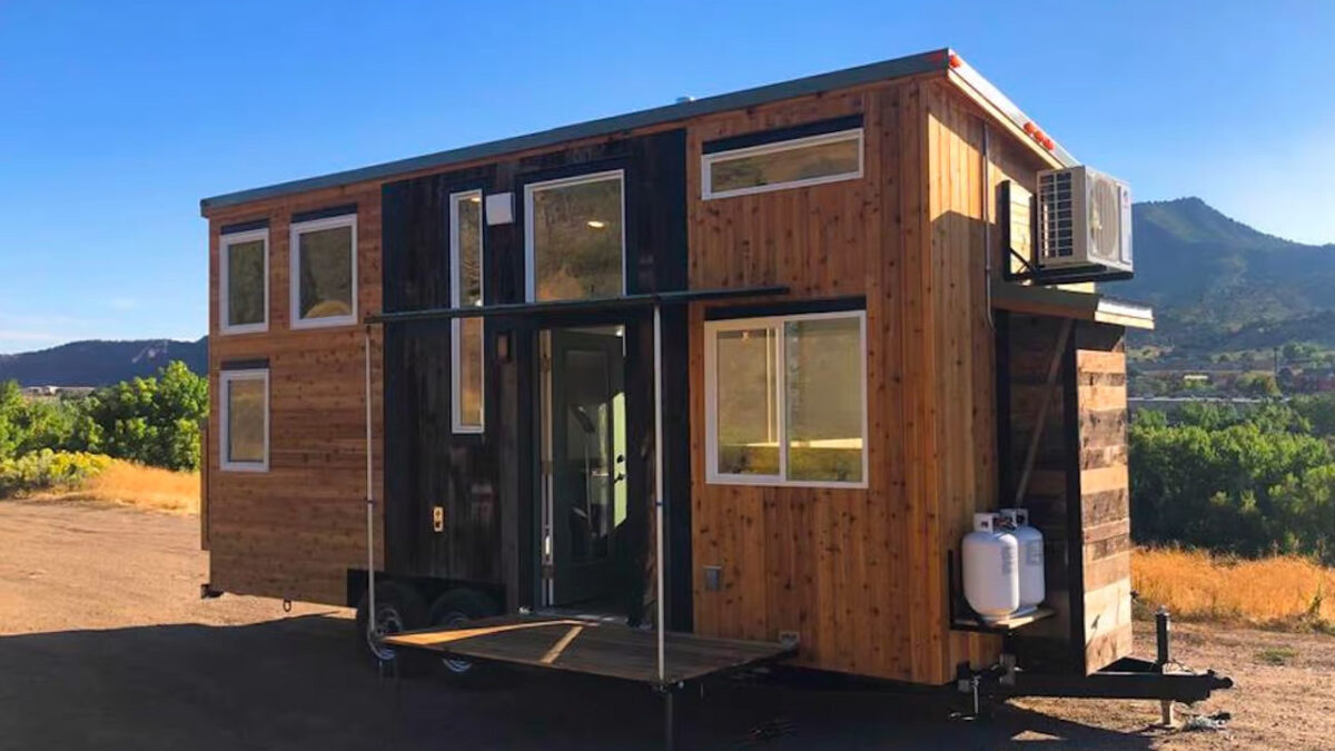 Timberwolf Tiny House Features DropDown Bed and Dog Kennel