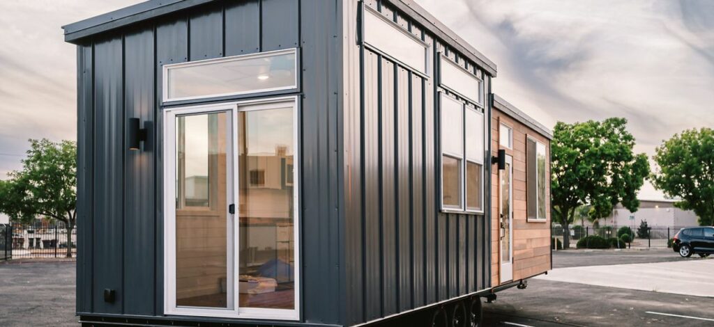 Exterior of Vesta tiny house on wheels