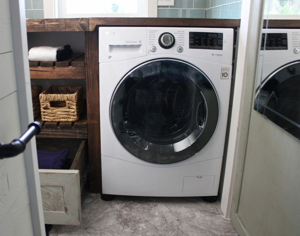 Washing Machine in Bathroom of Writers Retreat