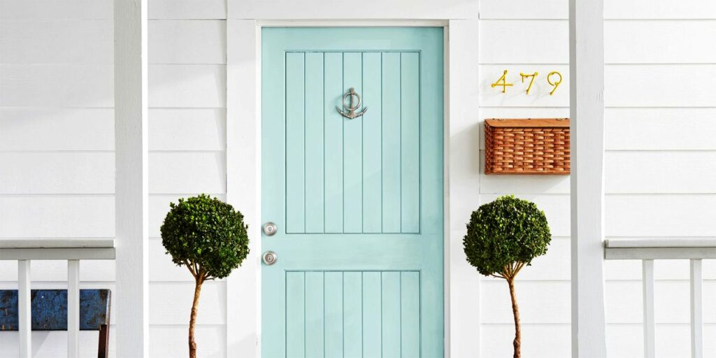 Ways to Update Your Home with Spring Colors - Repaint the Door