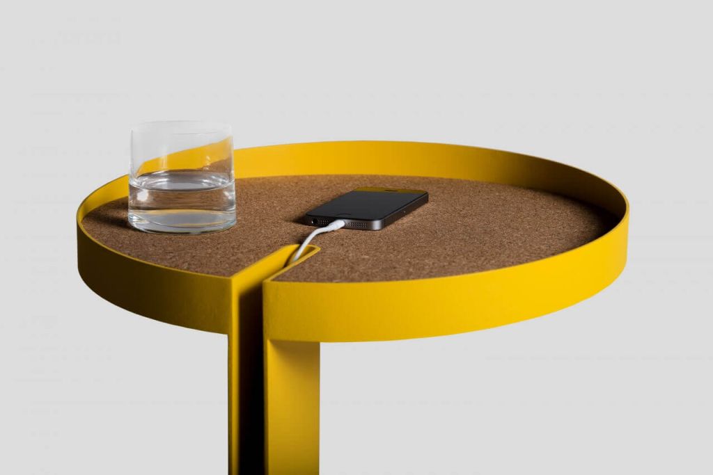 Basso side table can house necessary items