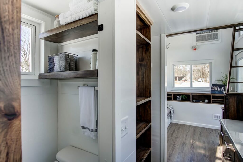 Bathroom of Cocoa tiny house