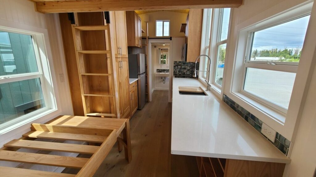 Kitchen of Chinook Peak Tiny House