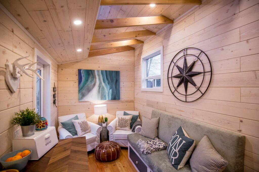 Coastal Escape tiny house interior