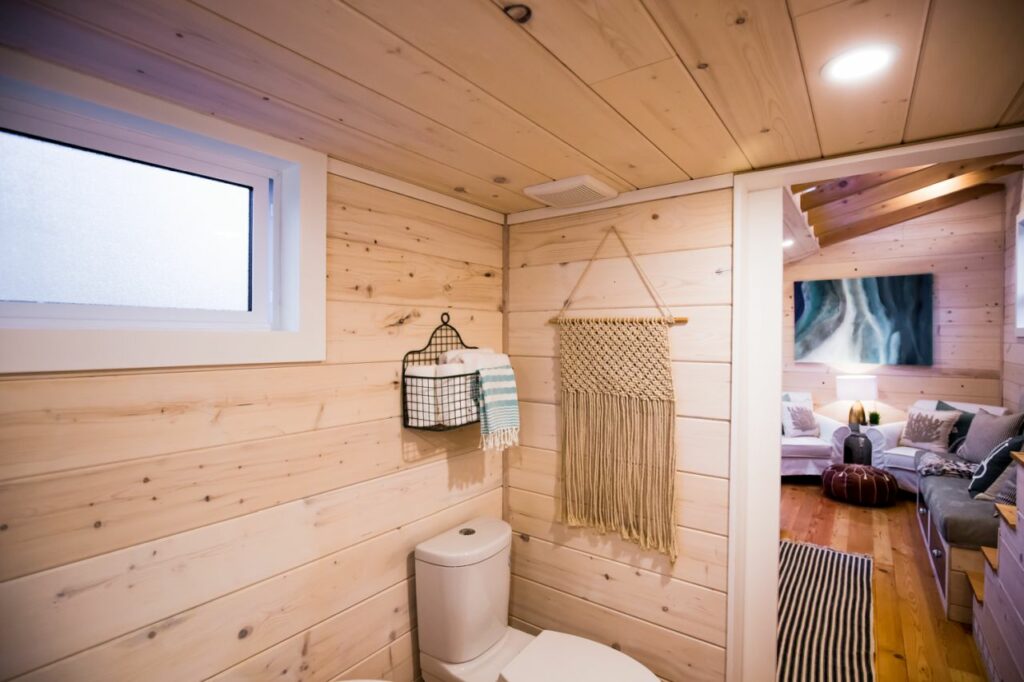 Coastal Escape tiny house toilet