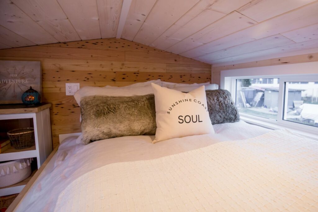 Coastal Escape tiny house bedroom