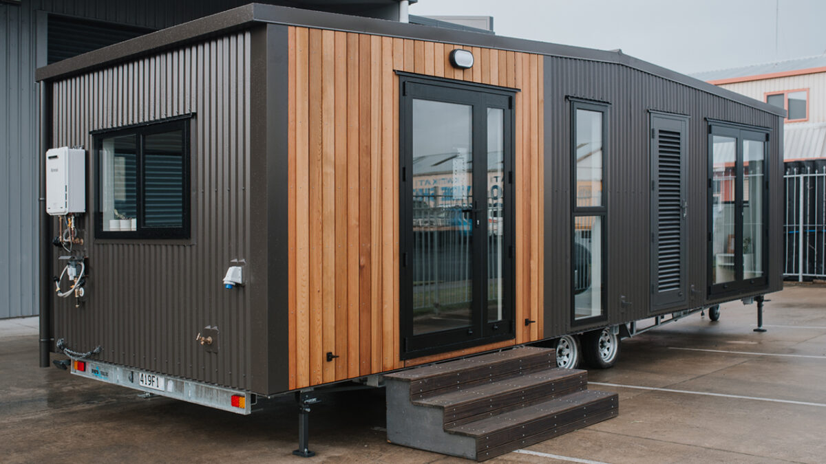 Glider Tiny House has a Well-Designed Kitchen for Gourmet Meals