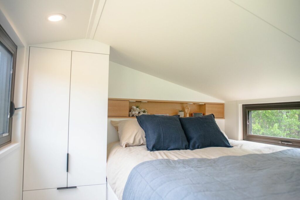 Fritz Tiny Homes bedroom with Closet