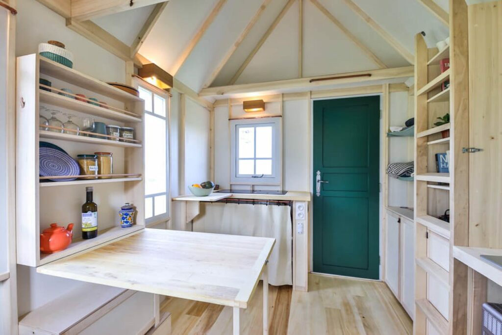 Interior of Cahute Tiny house-1