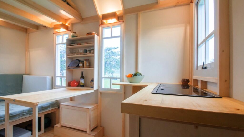 Interior of Cahute Tiny house-2