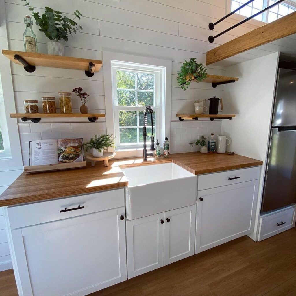 Couple's Extra-Wide Tiny Home Features Mudroom and Ergonomic Kitchen