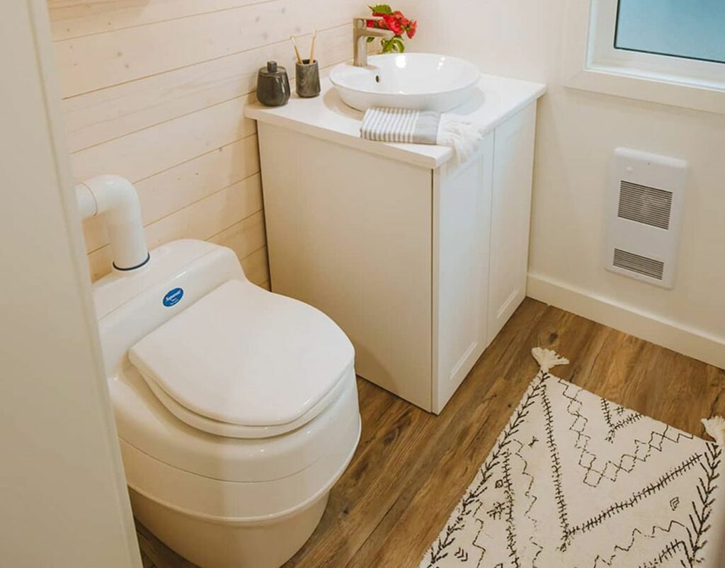 Toilet of Pacific Retreat Tiny House