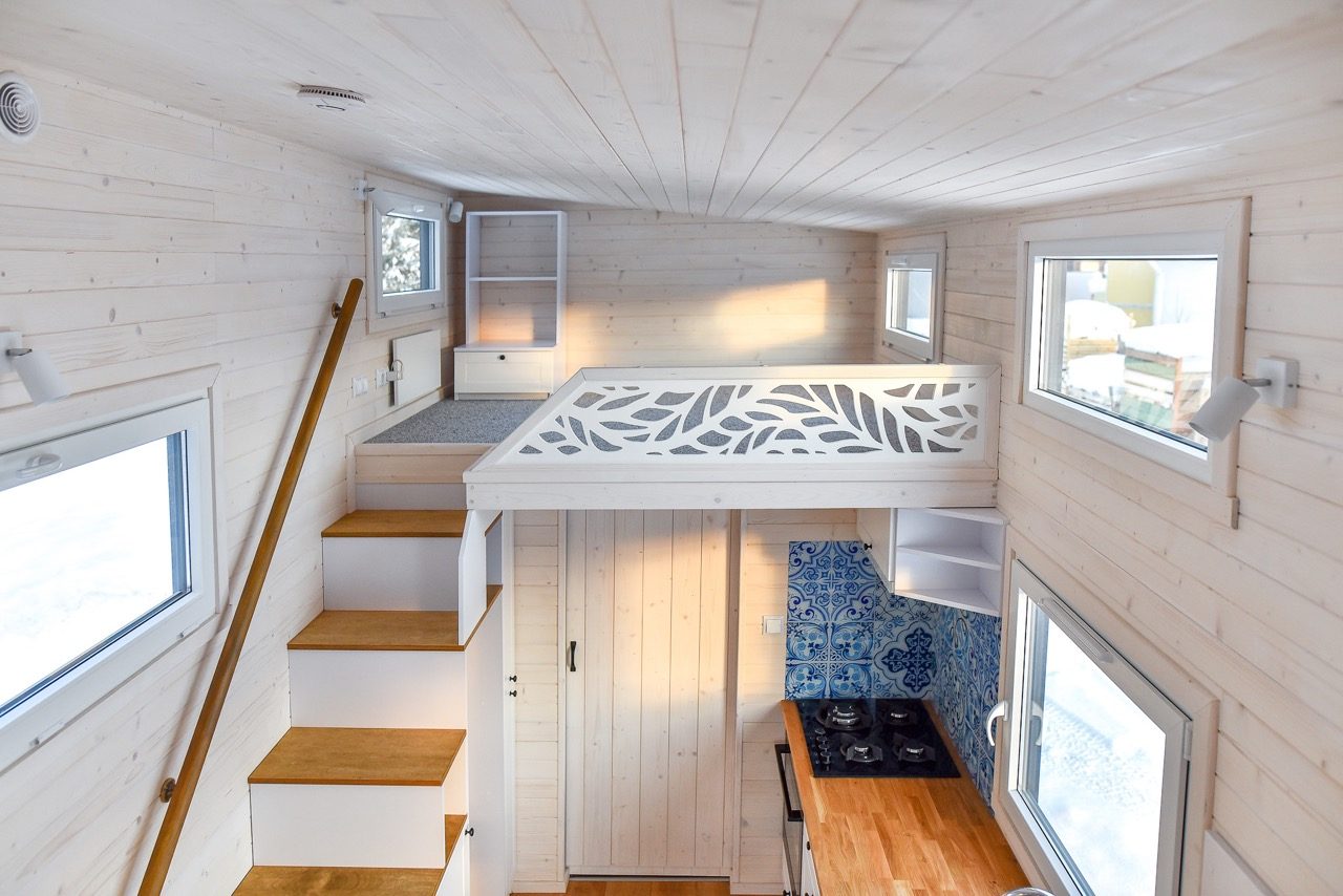 Tiny House With 2 Sleeping Lofts to Sleep 6 is Vagabond’s Haven