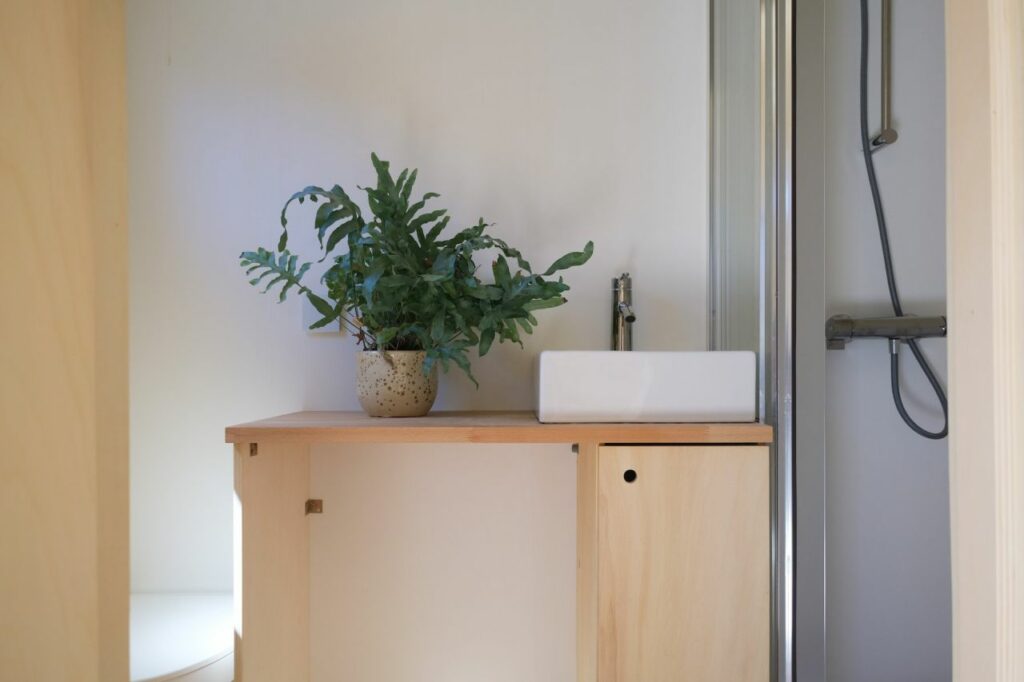 Bathroom of REDUKT Echo tiny house on wheels