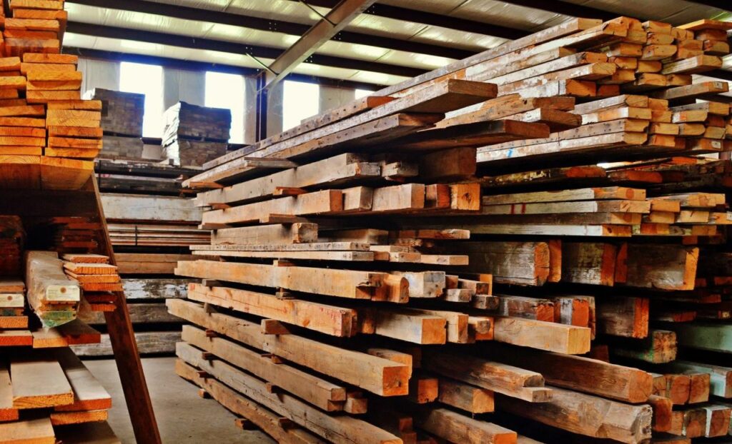 Reclaimed wood being used for home improvement