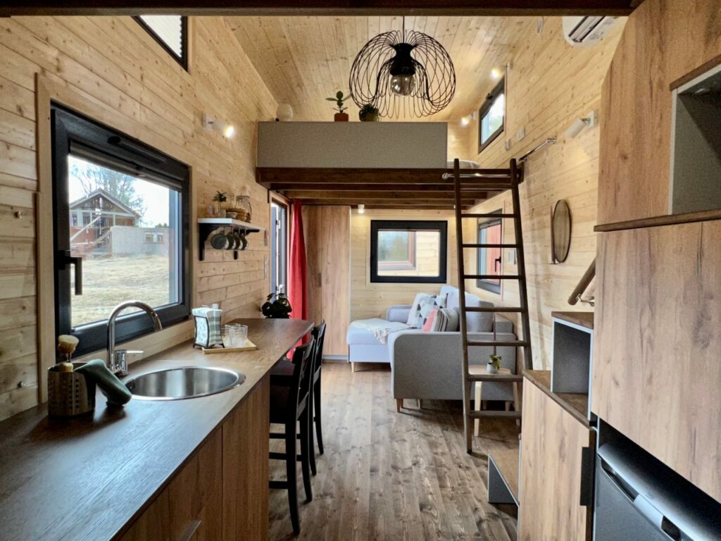 Rustic Interior of Porto Tiny House-2