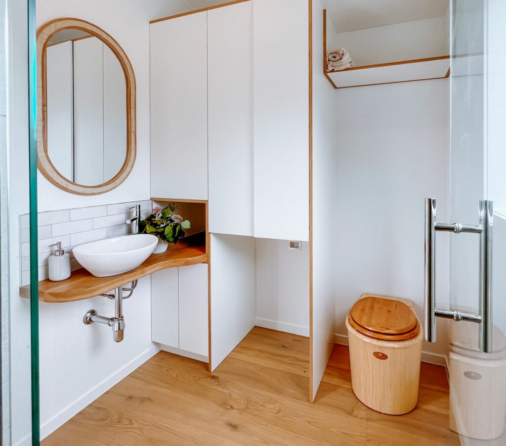 Bathroom of Steph tiny house