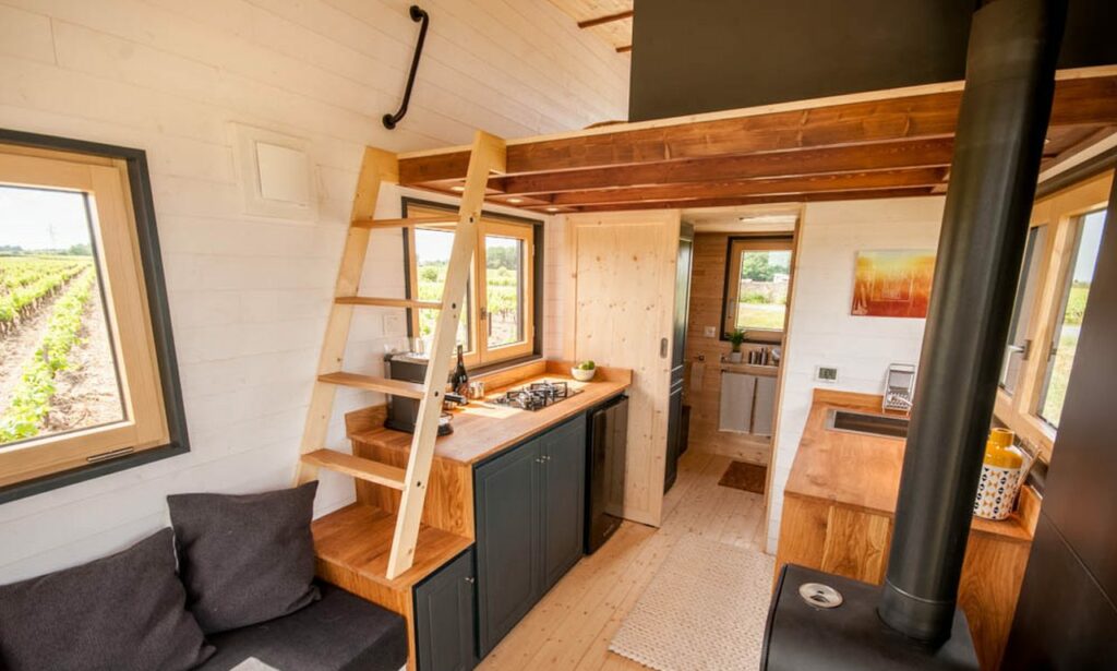 Stunning interior of LCTH-03 tiny house on wheels