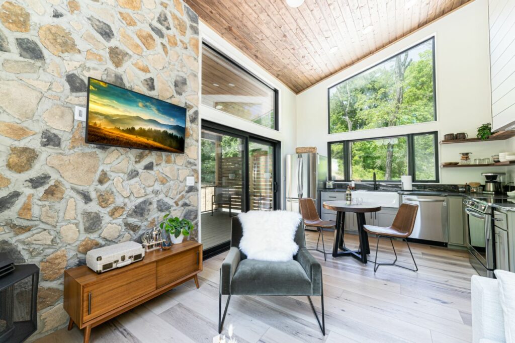 Interior of the Nest tiny house