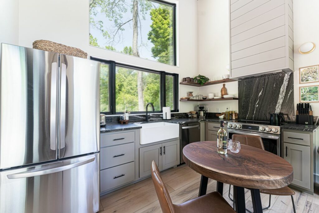 Interior of the Nest tiny house