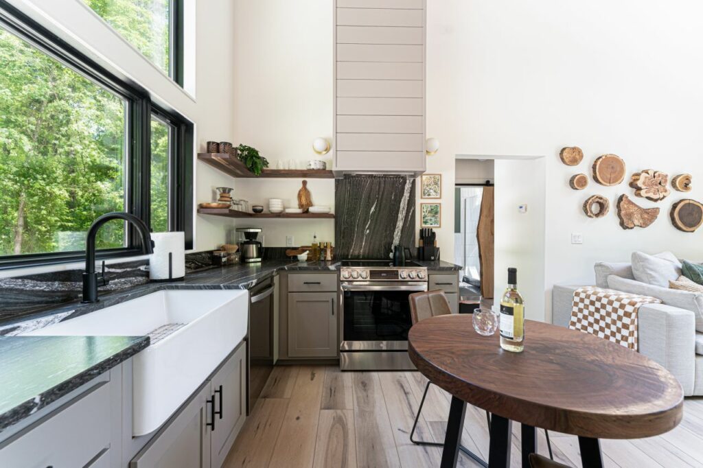 Interior of the Nest tiny house