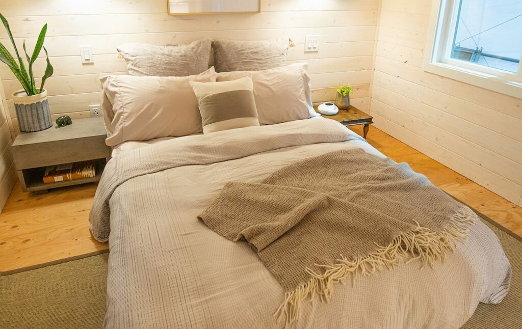 Bedroom of Solaris tiny house