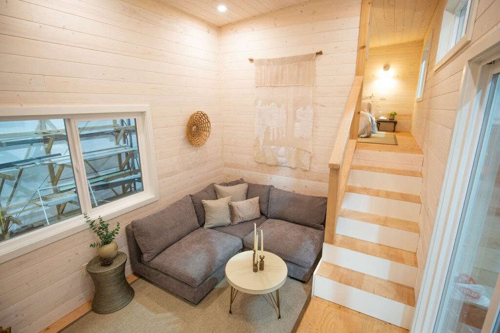 Living room of Solaris tiny house