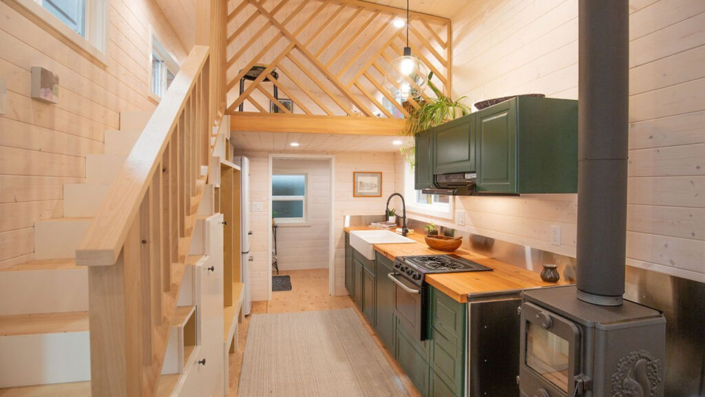 Kitchen of a tiny house