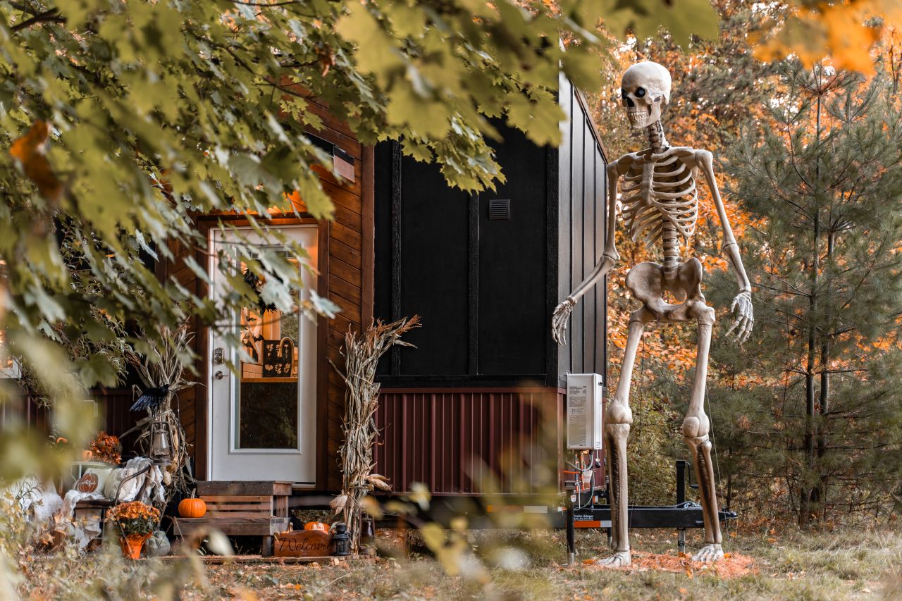 Halloween themed tiny house