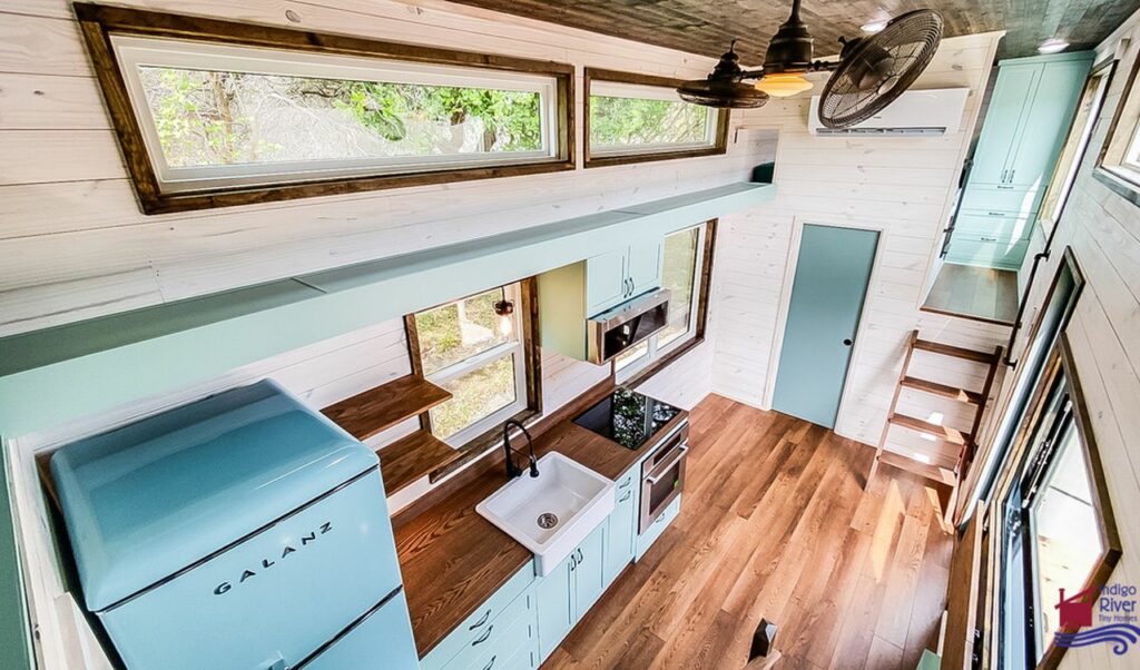 Tia tiny house kitchen by Indigo River Tiny Homes