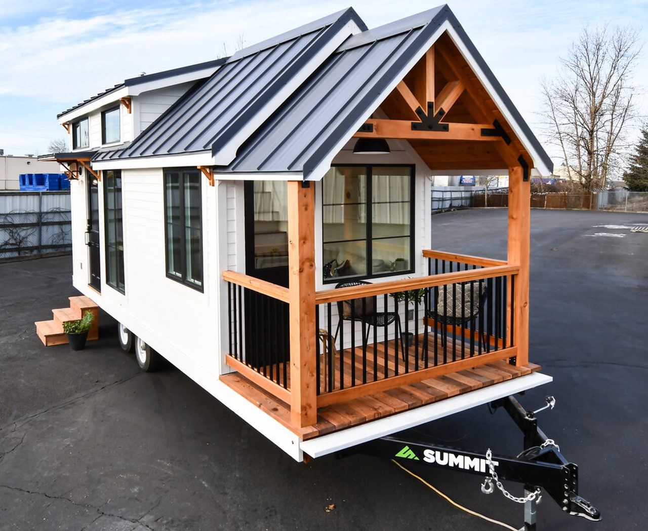 Villa Mini Tiny House Expands Living Space With Stunning Porch