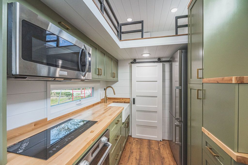 Adams tiny house from inside