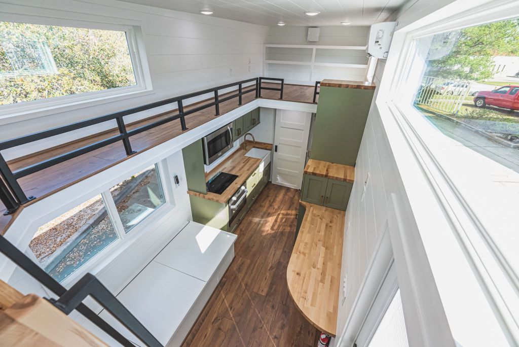 Adams tiny house loft view