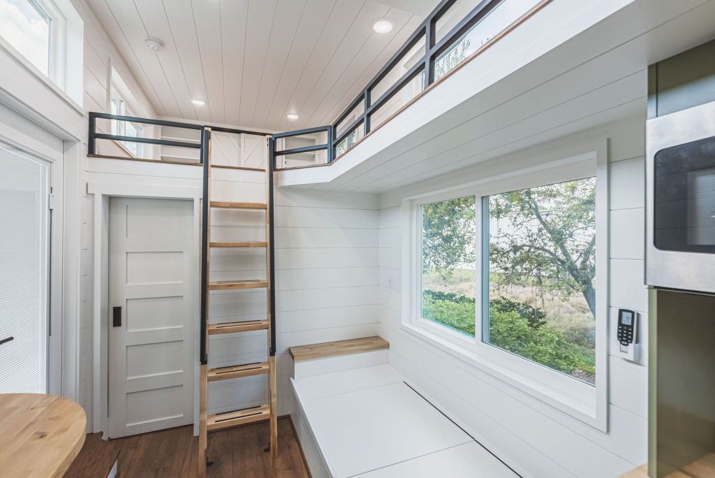 Adams tiny house interior