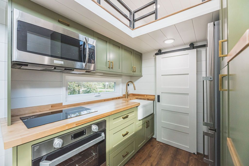 Adams tiny house kitchen