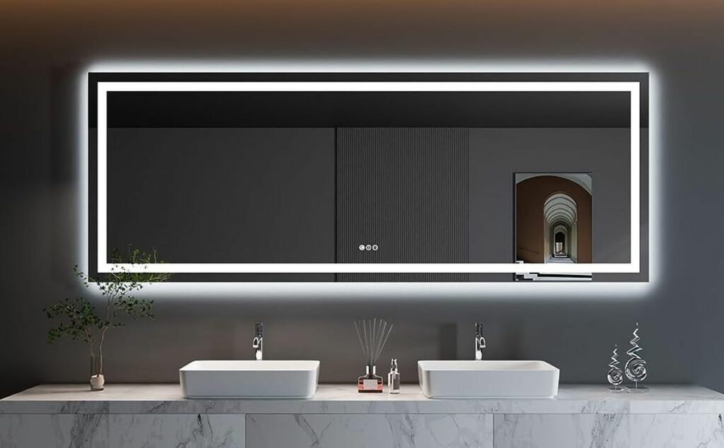 Best lighted mirror store for bathroom