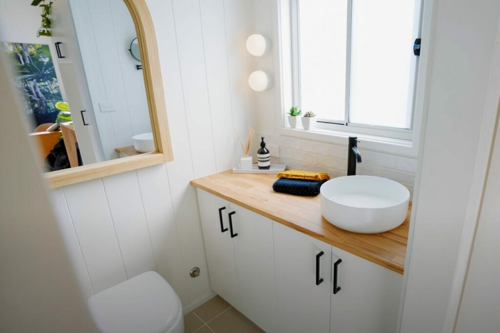 Bathroom of the Banksia Tiny House